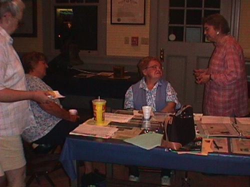 Leslie, Judy, Margie & Loretta at meeting. 2000-08-02 MVC-032U.JPG